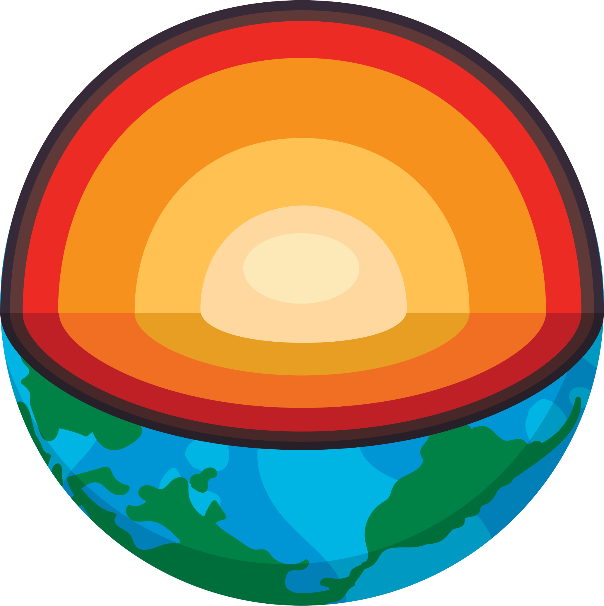 Solid Earth research illustration